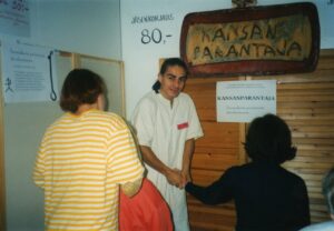 Petri healing at the health exhibition in 1994