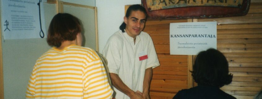Petri healing at the health exhibition in 1994